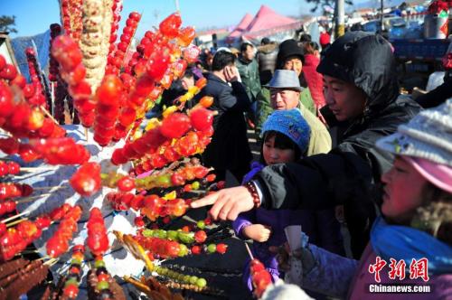 　家在辽宁沈阳的李晓，春节期间最喜欢和家人逛市集。资料图为沈阳市民置办年货。<span target='_blank' href='http://www.chinanews.com/'>中新社</span>发 于海洋 摄