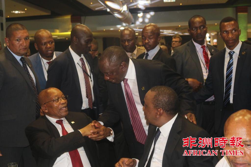 组图:非国大党隆重庆祝建党106周年 南非华人侨领应邀参加总统晚宴