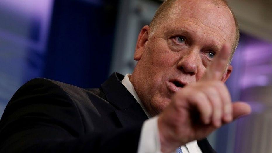 美国移民和海关执法局(ice)代理局长霍曼.(图/路透社)