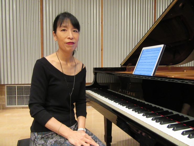 图为华裔钢琴演奏家郑倩.  侨报记者翁羽摄