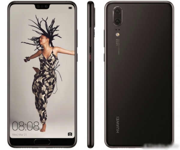 华为p20系列外观曝光! 三镜头采水平排列