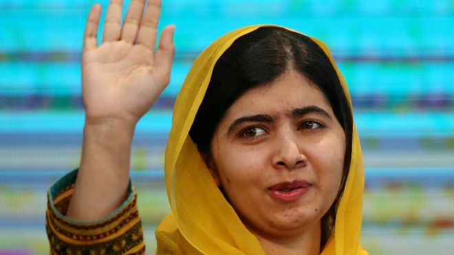 巴基斯坦诺贝尔和平奖得主马拉拉(malala yousafzai)被枪伤后首度返回