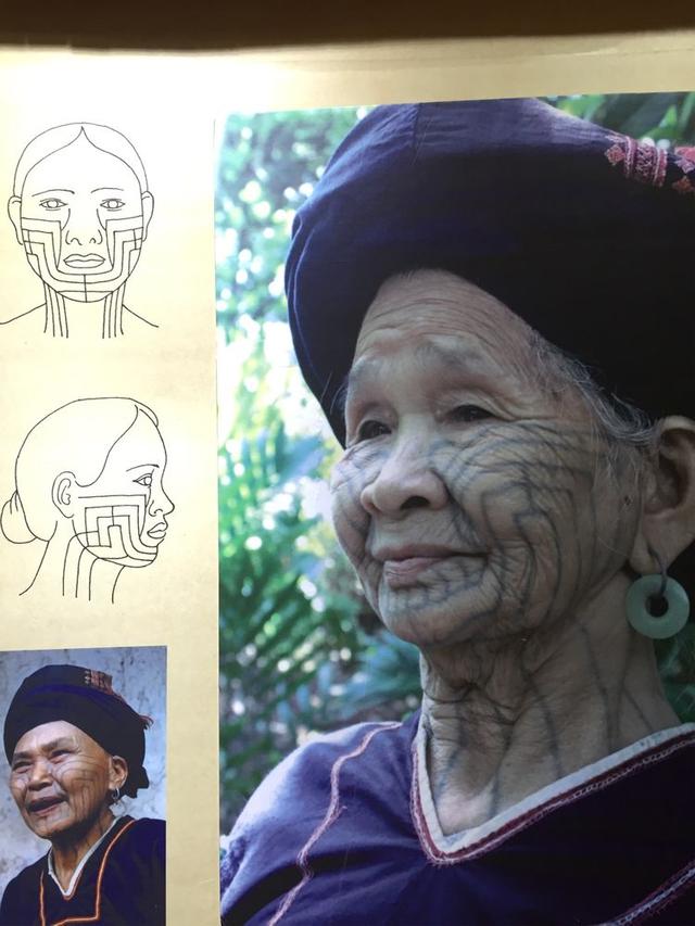 细致了解纹身文化,当年黎苗族没有文字,五类纹身绣面方式哦,用纹身绣