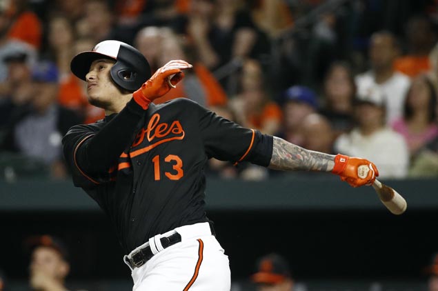 manny machado hits eighth career grand slam as orioles down rays