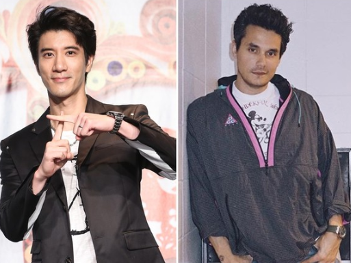 艺界包含王力宏,前super junior-m成员henry(刘宪华),还有美国创作男