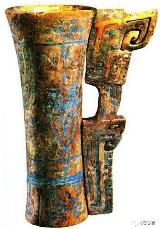 商代嵌绿松石象牙杯 - 华人头条