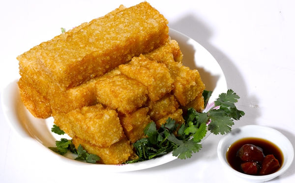 赤水煎粿02米粉肉,是德化人民就地取材,烹制的一道美味佳肴.