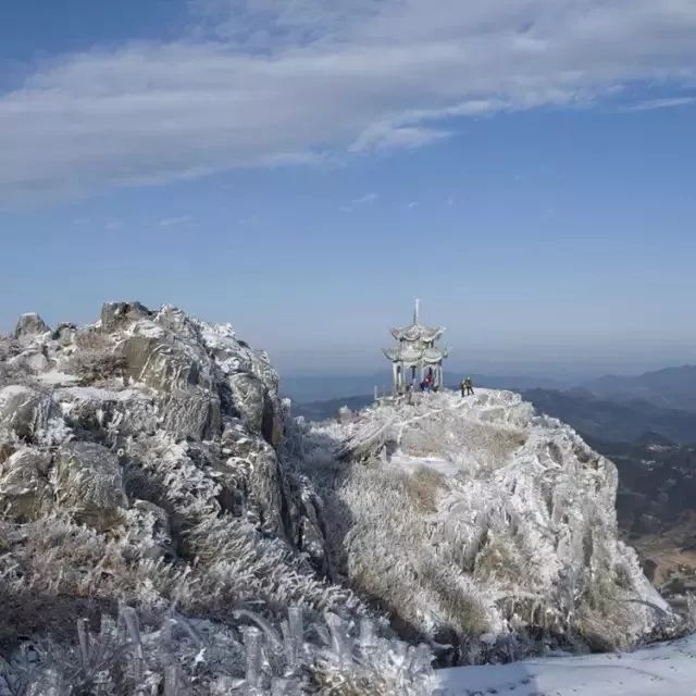 柘荣东狮山雪景