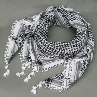 阿卜杜勒哈迪还指出,这种巴勒斯坦传统的黑白色头巾是巴勒斯坦人民为